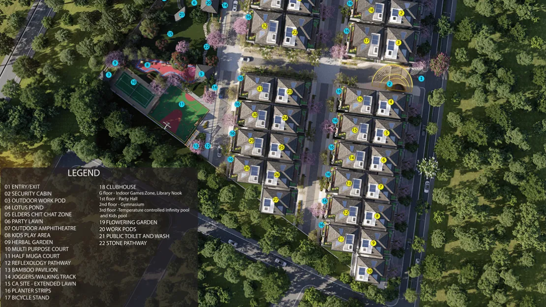 Private balcony with green landscape views at Valby Ira The Earth